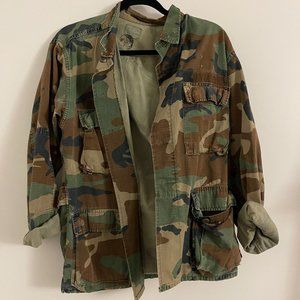 Vintage Army Camo Jacket Size Small